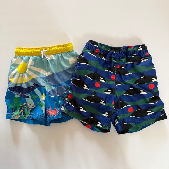 Mini Boden + Hanna Andersson bundle of swim trunks size 4/5 C018 - Picture 1 of 3